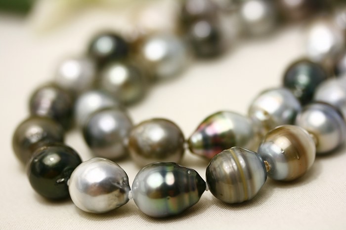 珍珠项链奥特莱斯大溪地黑蝶珍珠长15 - 10毫米多颜色-日本购购凭借