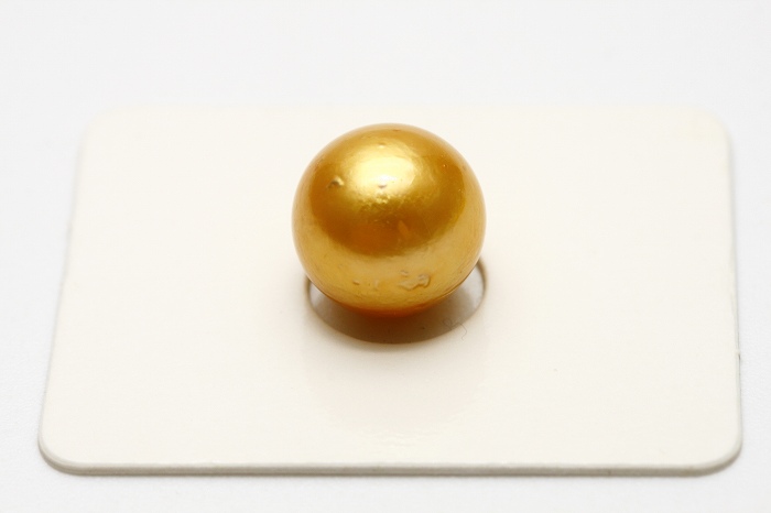 最大の割引 南洋白蝶真珠パールルース 11mm ゴールドカラー 真珠