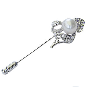 パール ブローチ フォーマル メンズ ピンブローチ 兼用 ペンダント