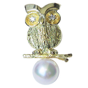 パール ブローチ パールブローチ 本真珠 k18 ゴールド ピンブローチ