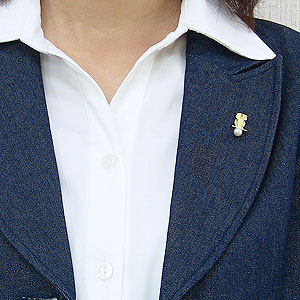 パール ブローチ パールブローチ 本真珠 k18 ゴールド ピンブローチ