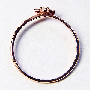 ダイヤモンドリング 一粒 ダイヤ 0.03ct 星 スター 指輪 ダイヤモンド