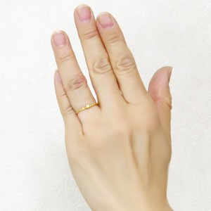K18 一粒ダイヤモンド ピンキーリング 11084-5.jpg