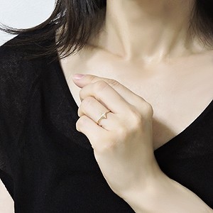 ピンキーリング K18 ダイヤモンド ピンキーリング ダイヤモンドリング ダイヤリング ダイヤモンド指輪