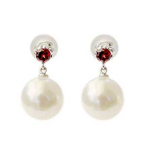 パール ピアス 18金 18k アコヤ本真珠 タンザナイト 8.5mm あこや本