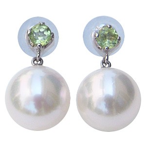 パール ピアス 18金 18k アコヤ本真珠 タンザナイト 8.5mm あこや本