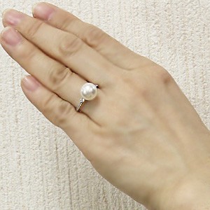 プラチナパールリング TASAKI パール 8.5mm プラチナ リング 12号 pt9004373A