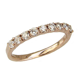k18ピンクゴールド0.10カラットダイヤモンドエタニティリング ピンキー 5号 楽天市場】K18YG【0.10ct】クロス ダイヤモンド エタニティ ピンキー