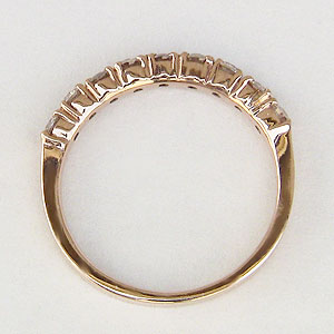 ピンキーリング ダイヤモンドリング ハーフエタニティリング 指輪