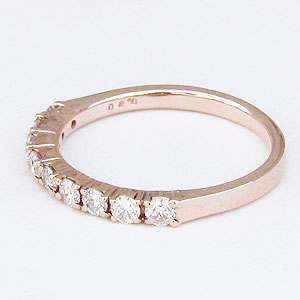 ピンキーリング ダイヤモンドリング ハーフエタニティリング 指輪