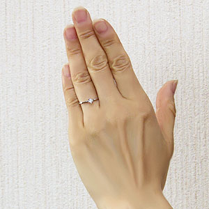 ダイヤモンドリング エンゲージリング 立爪 ダイヤモンド0.15ct 婚約