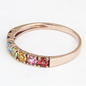 アミュレットリング ガーネット ピンクトルマリン シトリン ペリドット