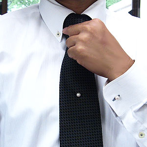 K18 刻印 アコヤパール タイピン 真珠 タイタック カフス 重量3.7g タイタック カフス 2点セット アコヤ真珠 18金 ゴールド パール K18YG