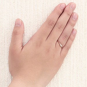 最終値下げ‼️K18ダイアモンドピンキーリング 本日限定最終値下げk18 ピンキーリングダイヤモンド刻印あり