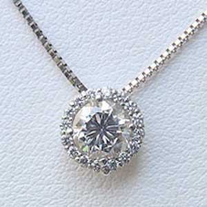 ダイヤモンド ネックレス pt900 プラチナ 0.602ct ベネチアンチェーン