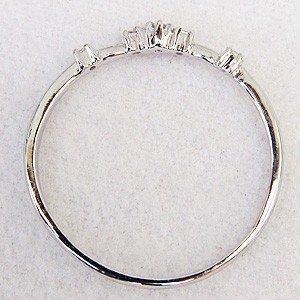 ダイヤモンドリング ピンキーリング ダイヤモンド 0.03ct プラチナ
