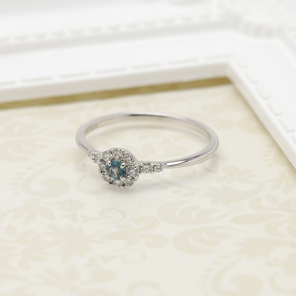 pt900 アレキサンドライト 指輪 リング ダイヤモンド プラチナ 天然