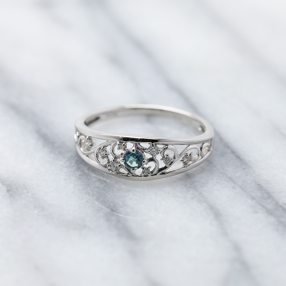 pt900 アレキサンドライト 指輪 リング ダイヤモンド プラチナ 天然