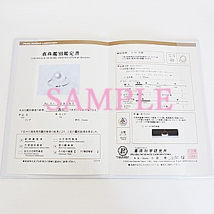 花珠真珠 パールリング 真珠指輪 花珠あこや大珠9mm 純プラチナ PT999 ダイヤモンド 0.24ct