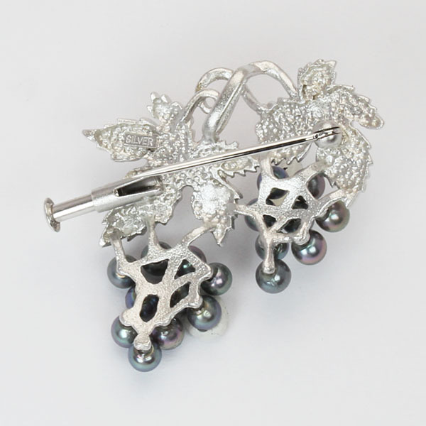 パール ブローチ パールブローチ 真珠ブローチ メンズ 本真珠 アコヤ