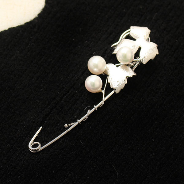 パール ブローチ パールブローチ 真珠ブローチ フォーマル メンズ 本