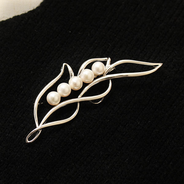 パール ブローチ パールブローチ 真珠ブローチ フォーマル 本