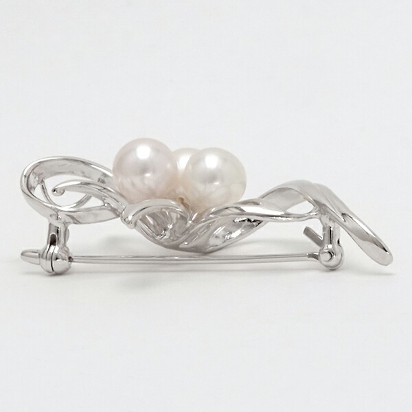 パール ブローチ フォーマル 真珠ブローチ コサージュ 本真珠 あこや
