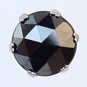 メンズ ピアス 片耳用 ブラックダイヤモンド 0.35ct pt900 プラチナ