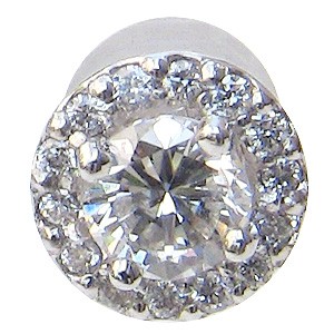 ダイヤモンド ピアス pt900 プラチナ 片耳用ピアス メンズ 送料無料