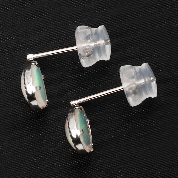 オパール ピアス スタッドピアス プラチナ Pt pt900 プラチナ900 10月