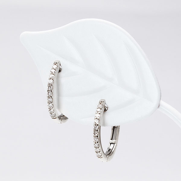 ピアス フープ フープピアス プラチナ pt900 プラチナ900 ダイヤ