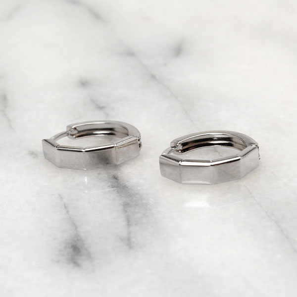 ピアス フープピアス プラチナ pt900 中折れ式ピアス 地金ピアス