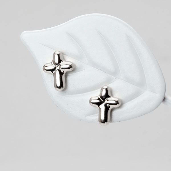 ピアス クロスピアス プラチナ pt900 スタッドピアス クロス 十字架 地