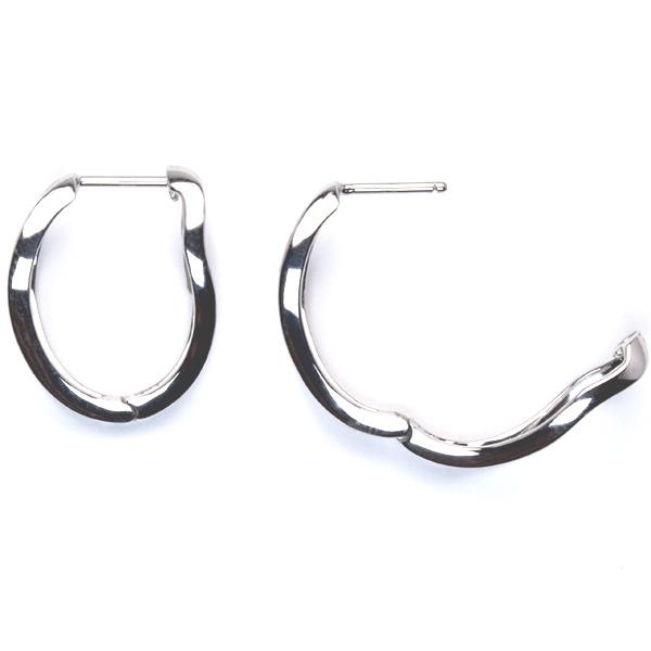 フープピアス プラチナpt900 中折れ式ピアス 中折れピアス ペア