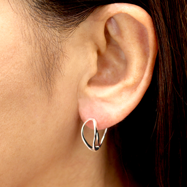 pt900 プラチナ　フープピアス　215 ペア♡ pt900 プラチナフープピアス215 ペア♡#2