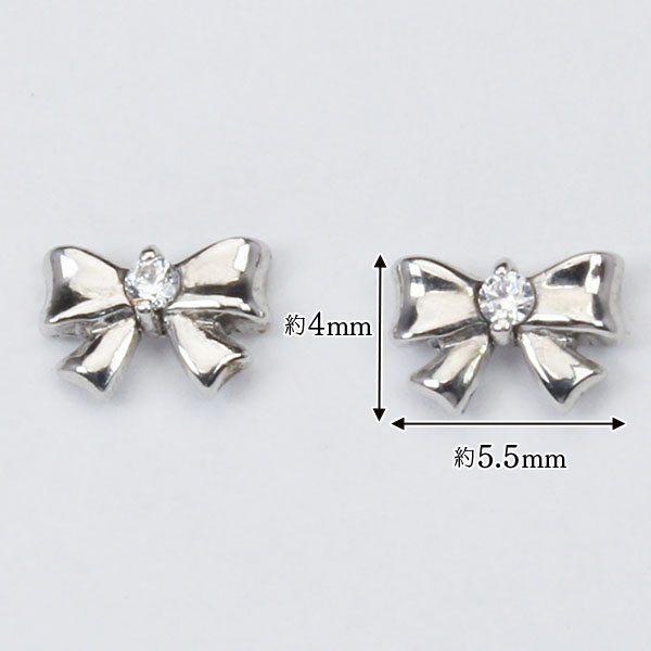 ダイヤモンド ピアス リボンピアス ダイヤピアス スタッドピアス