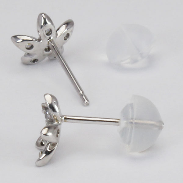 ピアス ダイヤピアス ダイヤモンド ダイヤ スタッドピアス フラワー 花 
