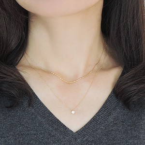 ネックレス ダイヤモンド ネックレスペンダント 0.20ct k18 ゴールド