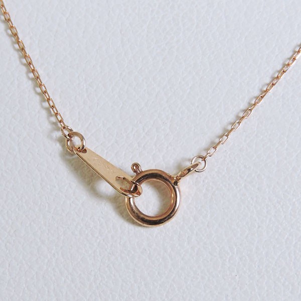 ペンダントネックレス ダイヤモンド 0.05ct k18 ピンクゴールド ハート