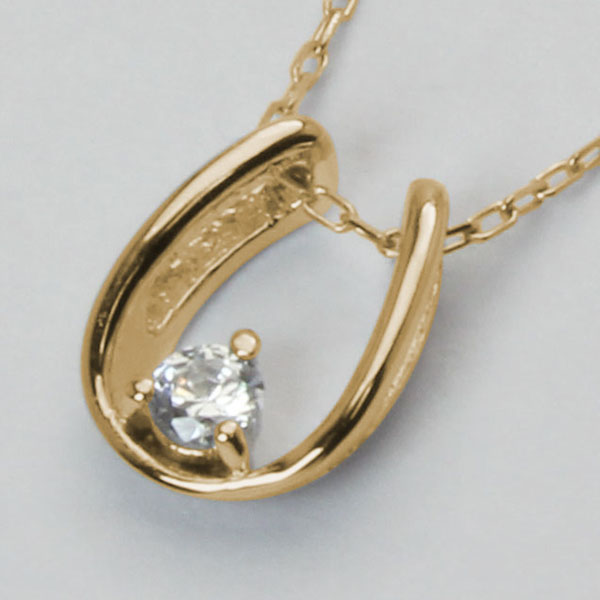 ダイヤモンド ホースシュー 馬蹄 ネックレス ホースシューネックレス