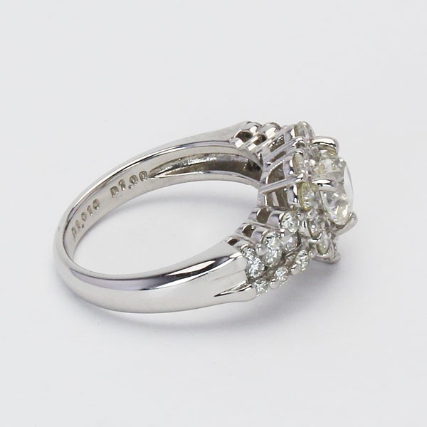 ダイヤモンド リング 1点限定 ダイヤ 1.00ct〜 脇石1.00ct pt900