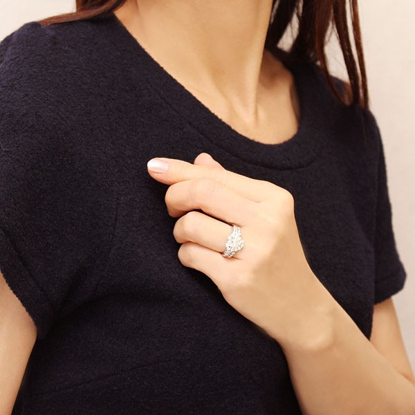 ダイヤモンド リング 1点限定 ダイヤ 1.00ct〜 脇石1.00ct pt900