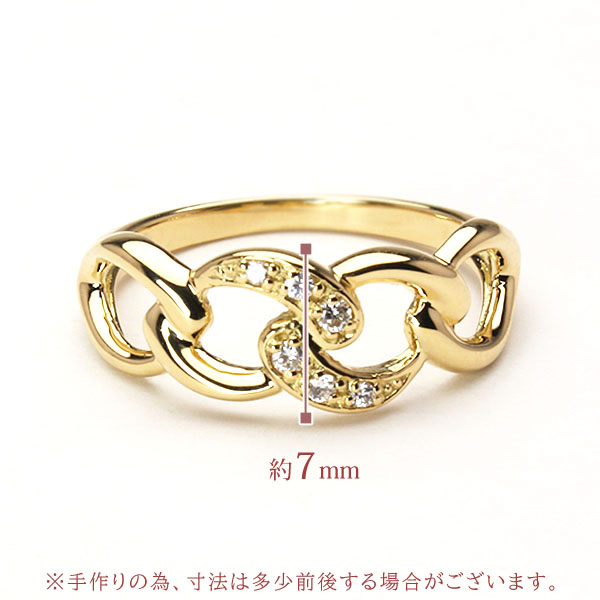 ダイヤモンドリング リング 指輪 レディース 18金 k18 18k イエロー 