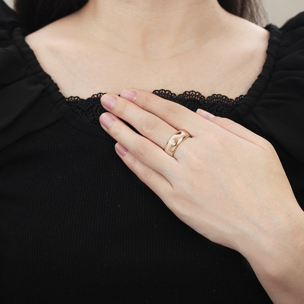 リング 指輪 甲丸リング 結婚指輪 k10 10k 10金 ピンクゴールド 甲丸