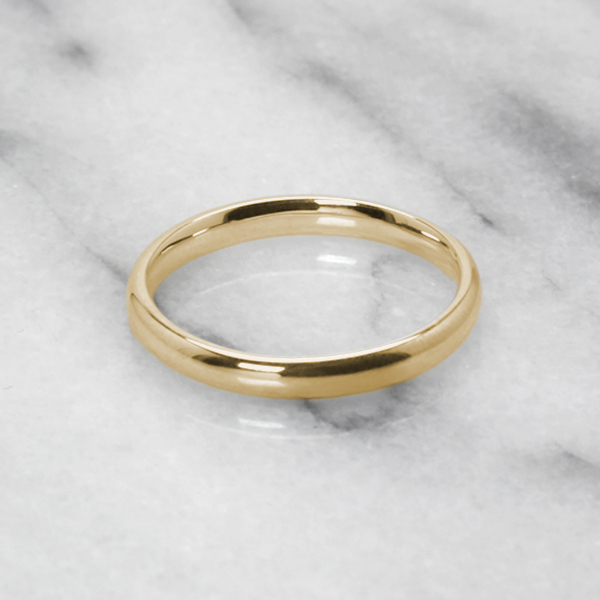 リング 指輪 甲丸リング 結婚指輪 k10 10k 10金 イエローゴールド 甲丸 シンプル 地金 細め 華奢 3mm マリッジリング ユニセックス 男女兼用 プレゼント ギフトの画像