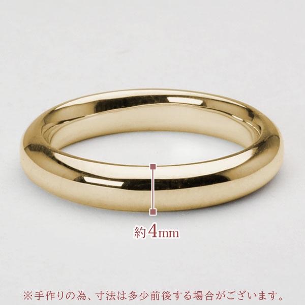 K18 18金 18K 甲丸リング　指輪　ネックレス　　　　　　セール中！！ 楽天市場】指輪 18金 イエローゴールド 甲丸リング 幅3.5mm 財務