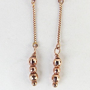 アメリカンピアス k18 ピンクゴールド フックピアス ミラー