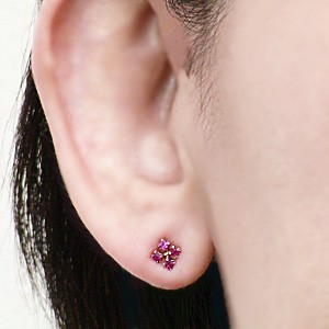 フルダイヤ ルビー フラワー クリップピアス PG gl_19920_2.jpg