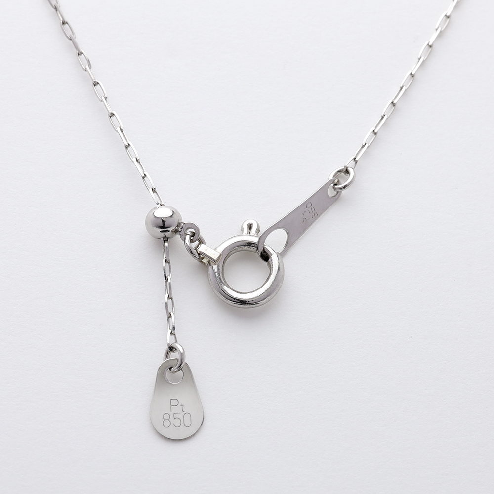 馬蹄 ネックレス ホースシュー ダイヤモンド 0.12ct プラチナ