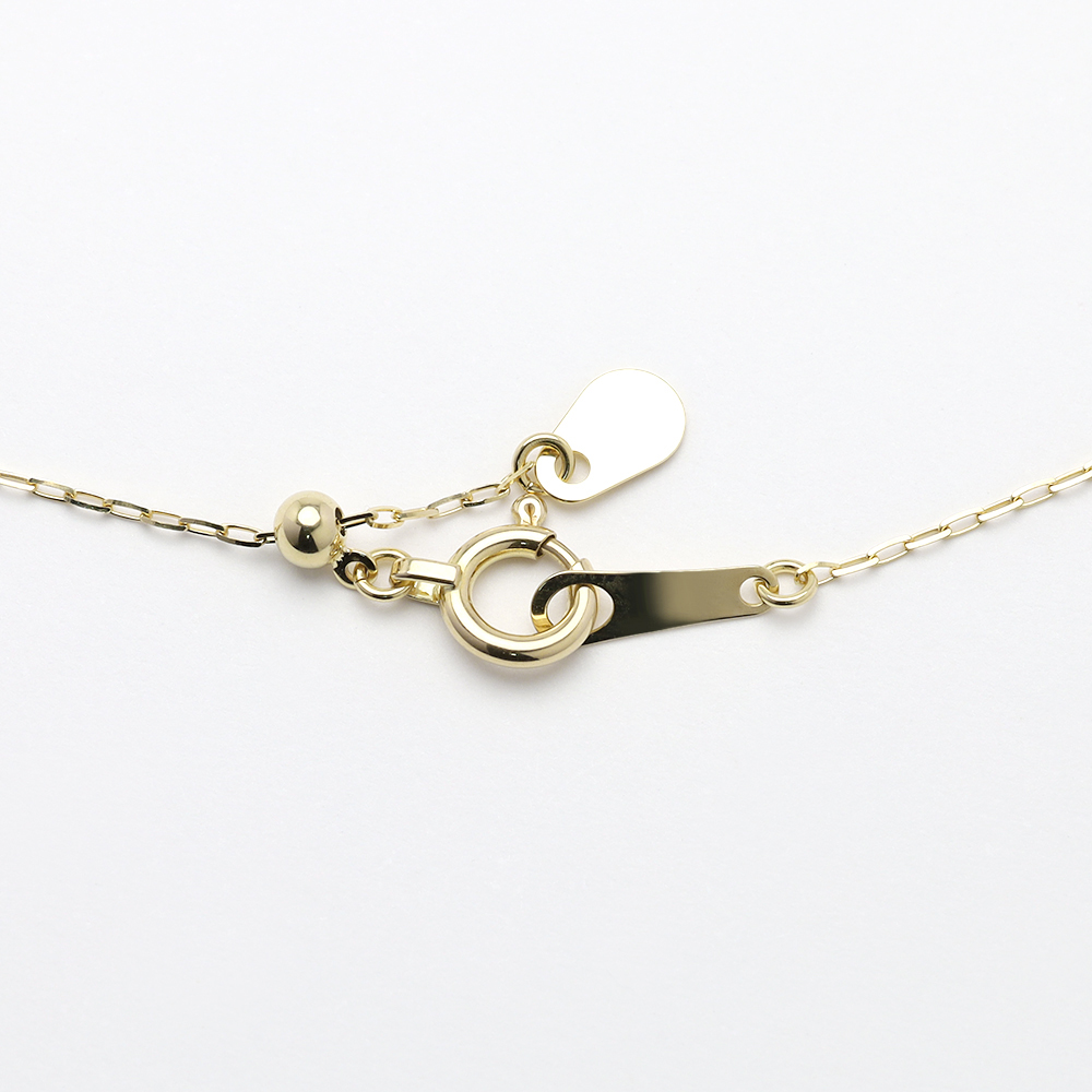 ダイヤモンド ネックレス V字モチーフ 18k 18金 イエローゴールド k18